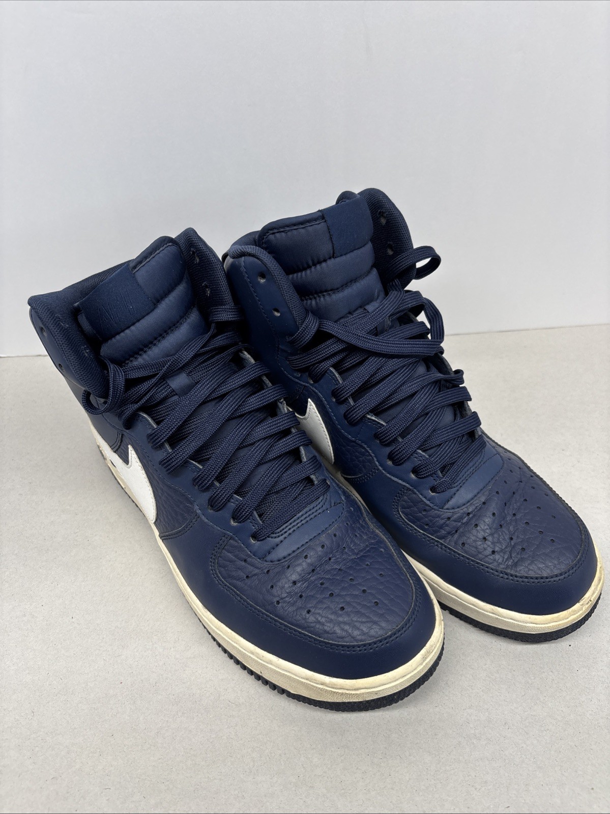 Nike Air Force 1 ‘NBA Statement Game’ Sneakers Men’s Size 10.5Blue/White Leather