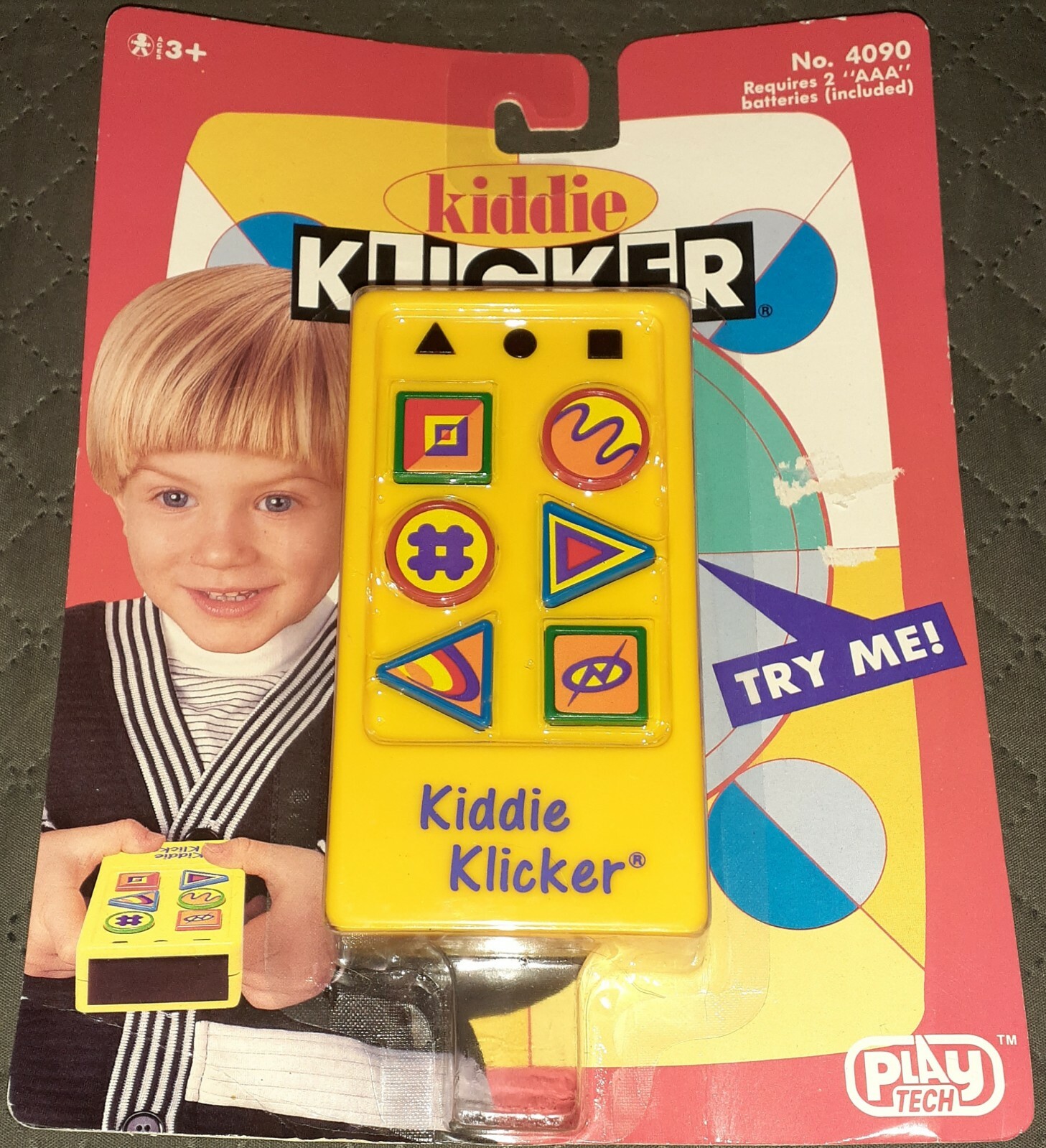 Rare Vintage 1993 Play Tech Kiddie Klicker Interactive Play Toy 