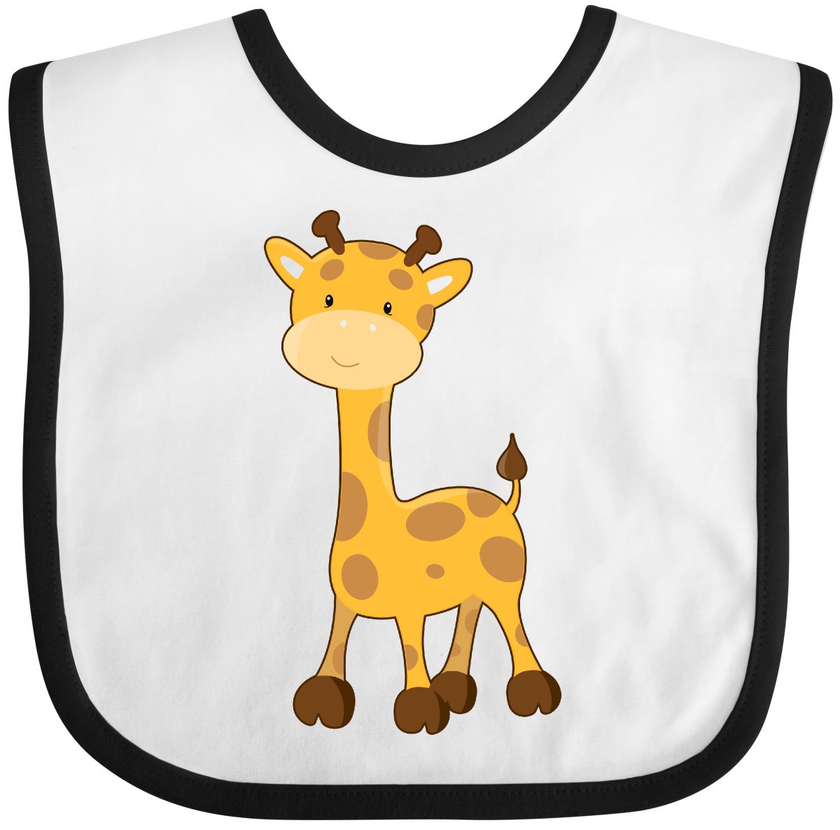 Inktastic Cute Baby Giraffe Baby Bib Zoo Smiling Clothing Infant