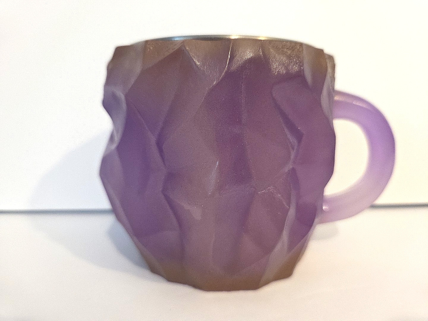 Simulated Amethyst Crystal 2-Piece Mug With Removable Stainless Steel Cup Unique