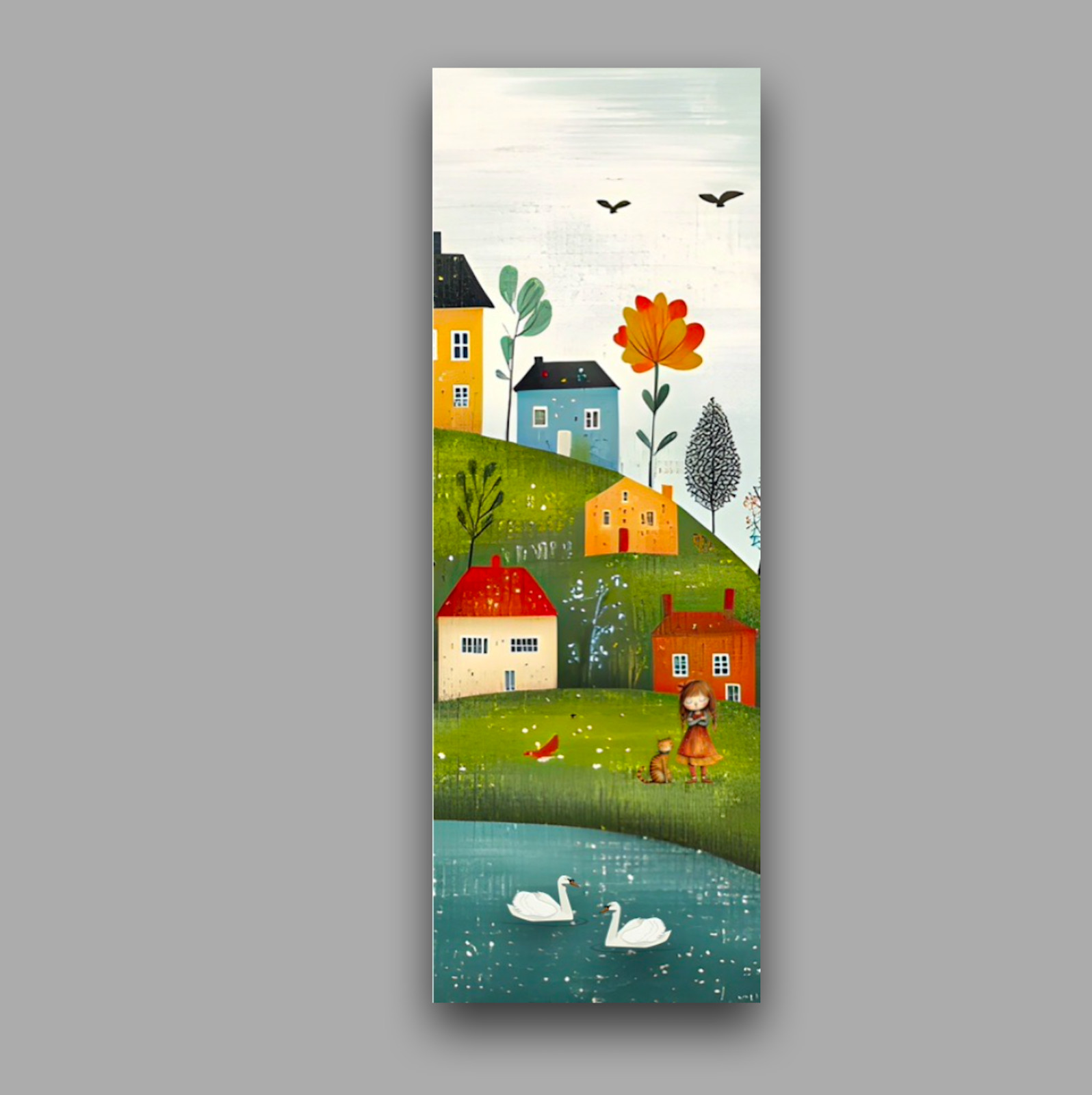 Whimsical Houses Bookmark- Unique Gift For Book Readers