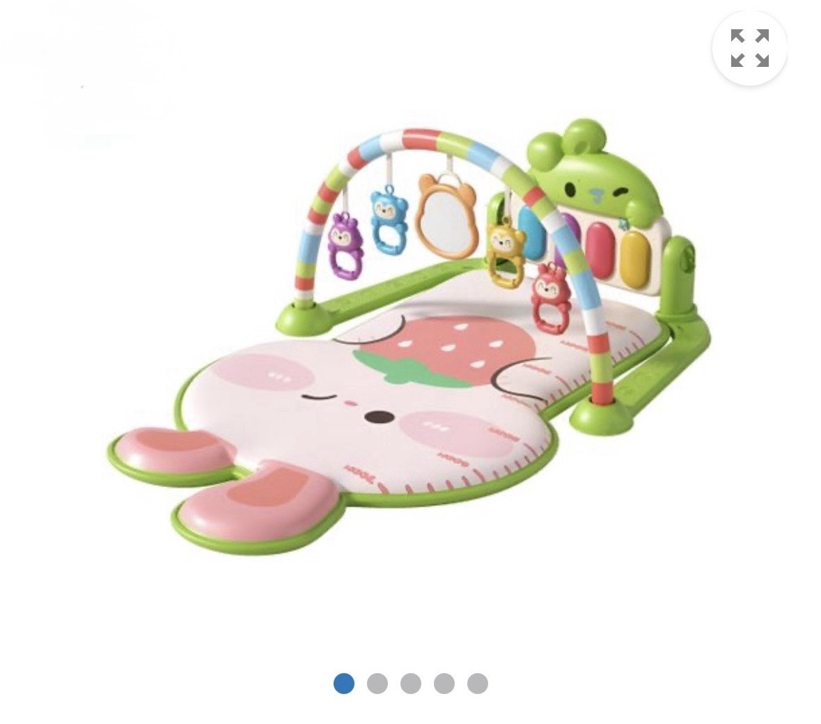 Baby Play Mat Gym Piano Music Lights Tummy Time Activity Mat Newborn Infant