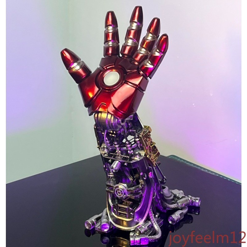 In Stock! Iron Man Arm Desk Lamp with Movable Hand & Reactor Light - Tech Gift