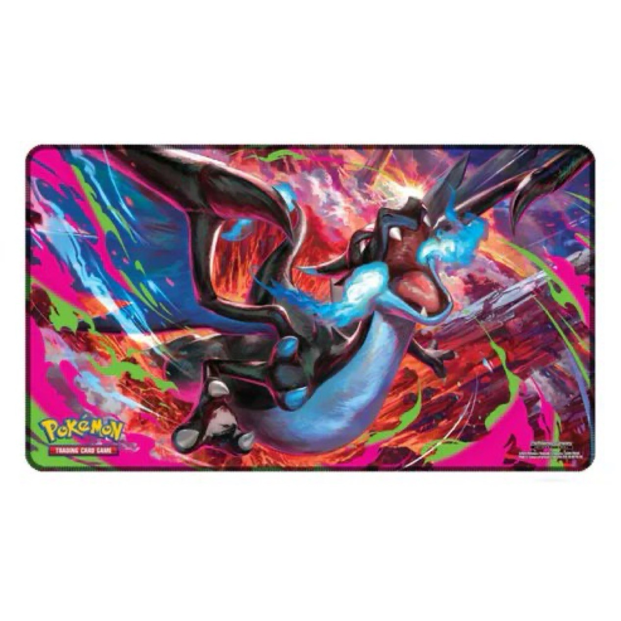 Pokemon Phantasmal Flames Charizard MEGA X UPC Play Mat Rubber Playmat