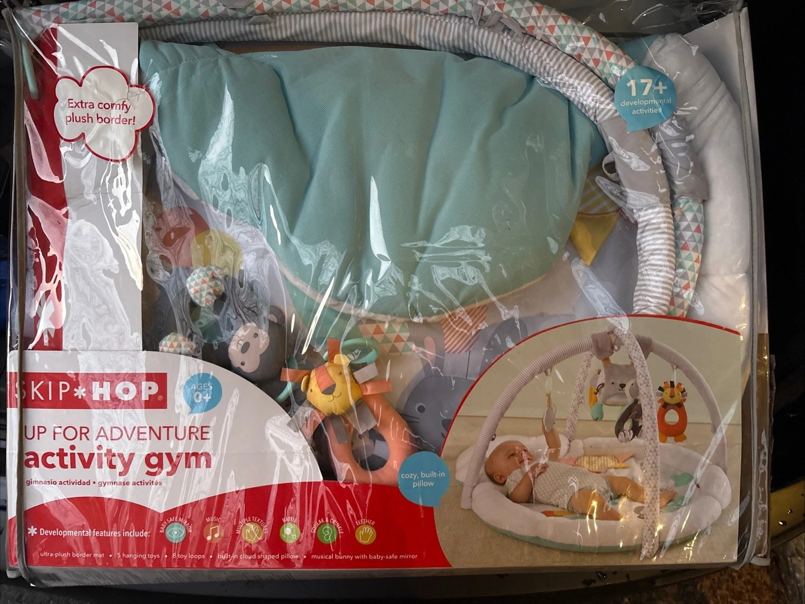 Skip Hop Silver Lining Cloud Baby Play Mat and Activity Gym Excellent Condition