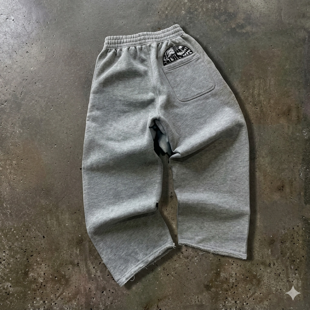 Fashionable Street Style Embroidered Sweatpants Autumn Winter Casual Pants