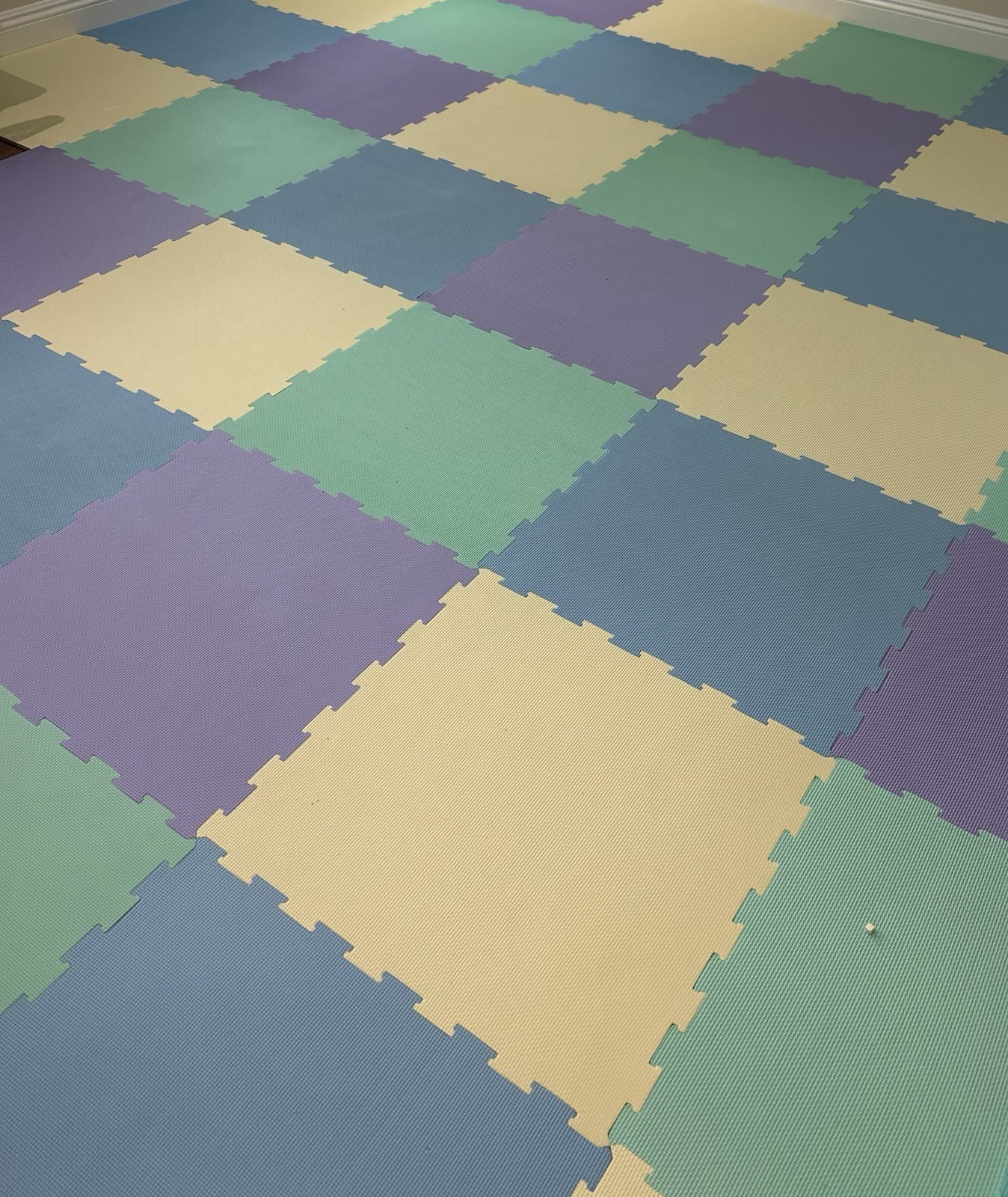 foam play mat 6 Packs ( 4 tiles / pack )   24 TILES /Pastel (cover 96 square Ft)