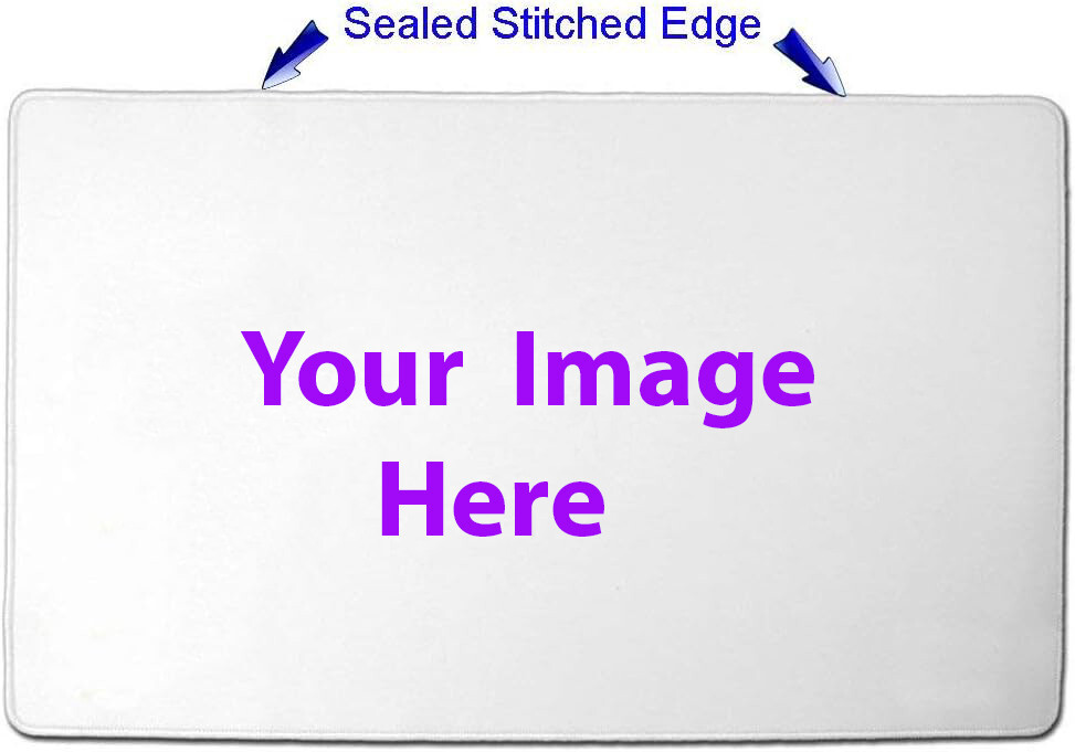 Custom Playmat w/Stitched Edge YOUR Image Play Mat Pad For Yugioh MTG Pokemon