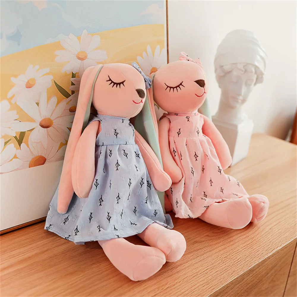 Kawaii Bunny Plush Doll Soft Stuffed Rabbit Pillow Cute Baby Toy