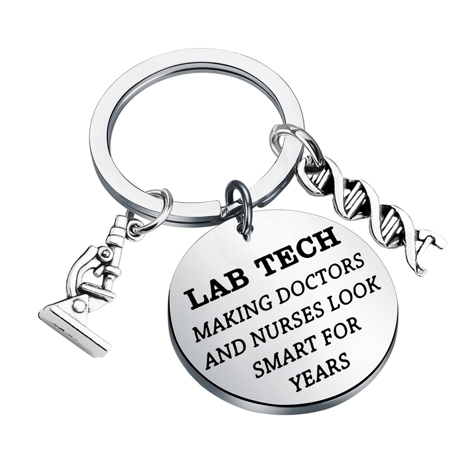 Lab Tech Gift Lab Tech Keychain Laboratory Technician Gift Lab Tech Medical Stud