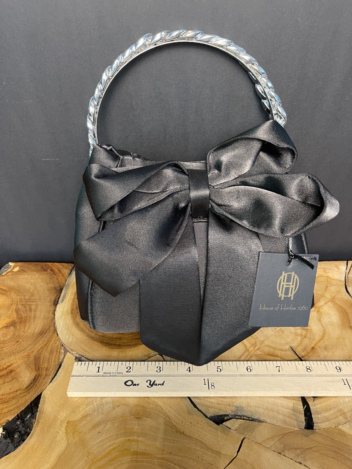 House of Harlow 1960 Black, small, evening bag, new.