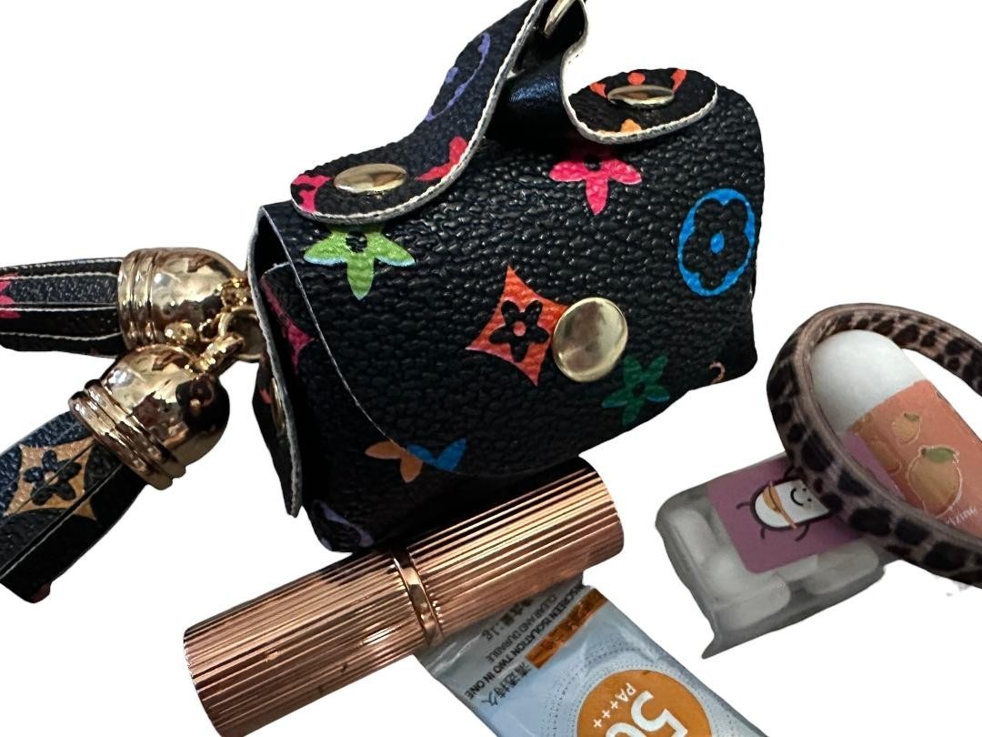 Fashion Luxury Purse Bag Chain W/ Mini's, Sm, Black, Cute Keychain