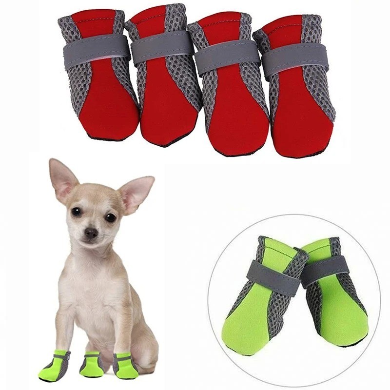 Pet Dog Shoes Puppy Outdoor Soft Bottom Waterproof Rain Boots for Small Dogs Cat