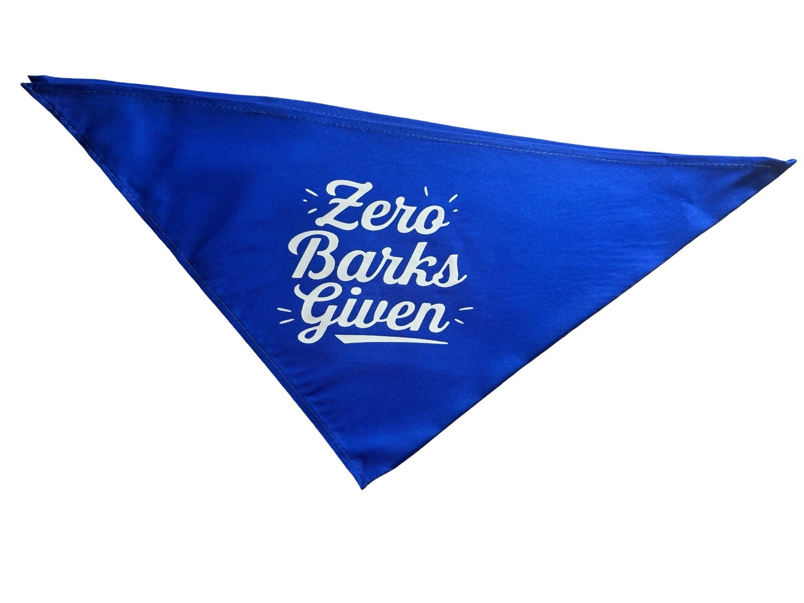 Dog bandanna “zero Barks Given”  Funny Pet Scarf Adjustable Puppy Dog Accessory