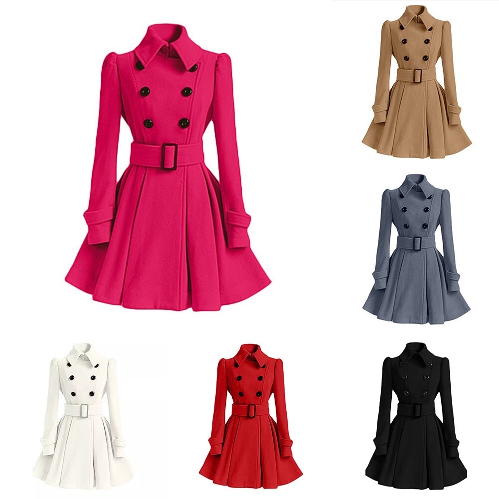 Stylish Everyday Women's Coat Long Sleeves With Fashionable Stand Collar