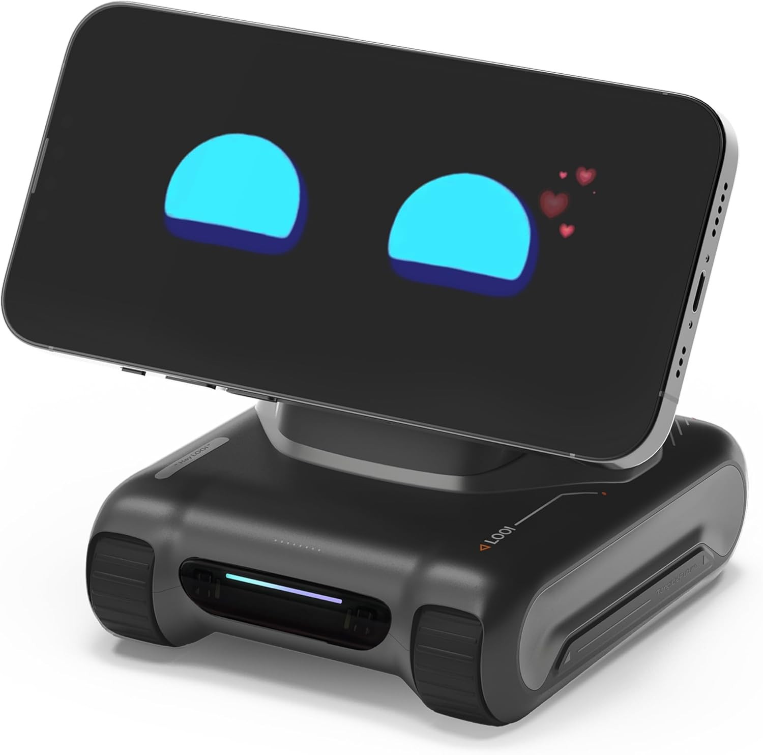LOOI Robot Space Black AI Desktop Robot Companion ChatGPT Voice Interaction