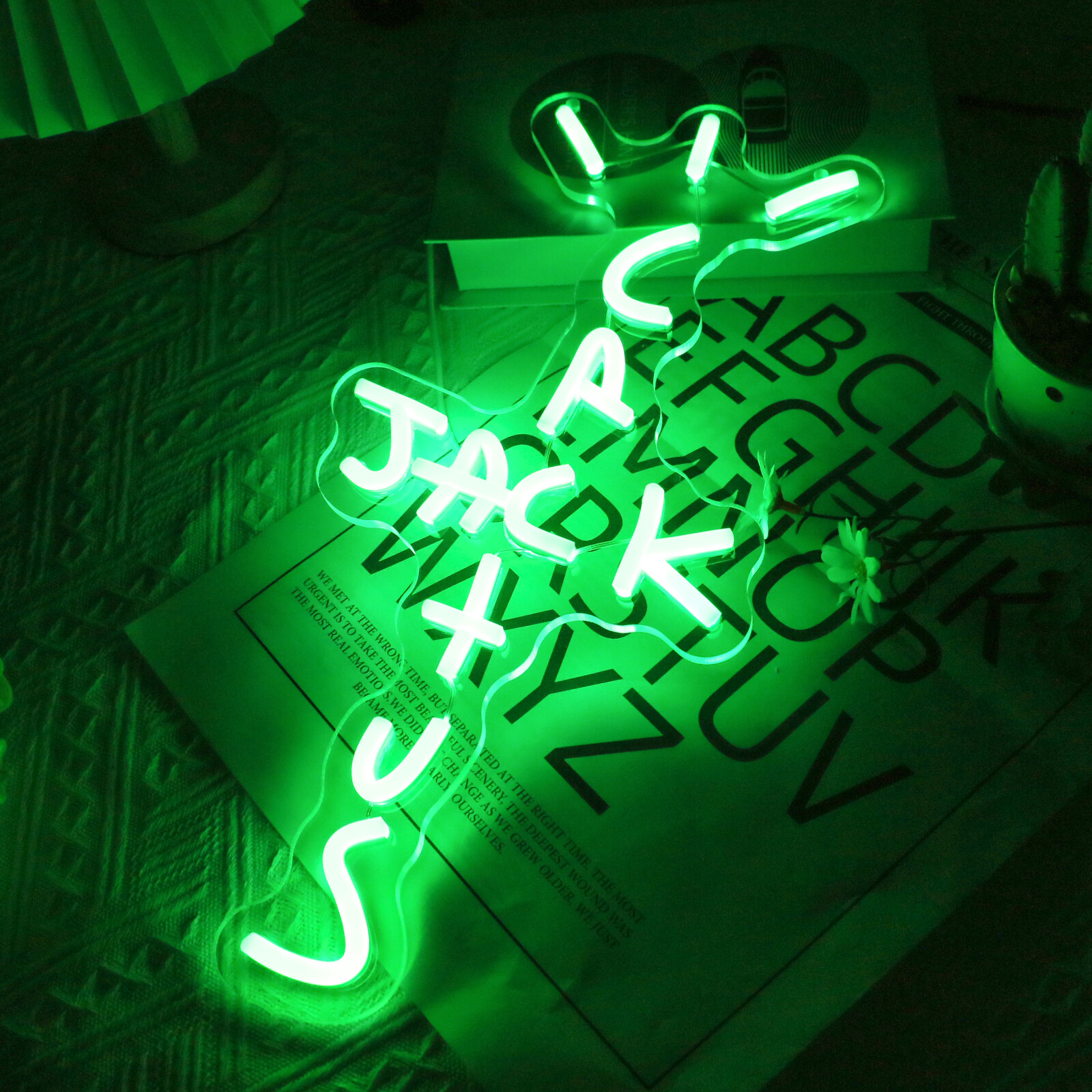 Cactus Jack Travis Scott LED Neon Sign Room Wall Art Decor(3COLORS)