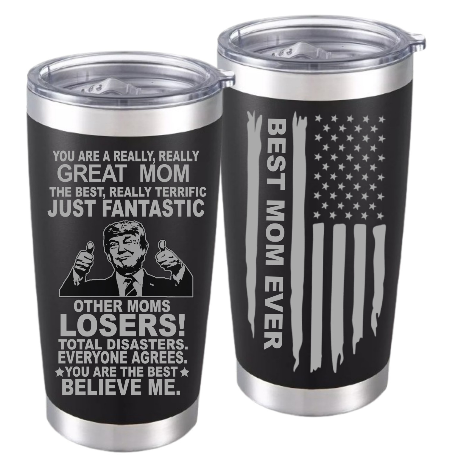 Trump Great Best Mom Funny Coffee Mug Gift For Mother's Day Cup 20oz Black