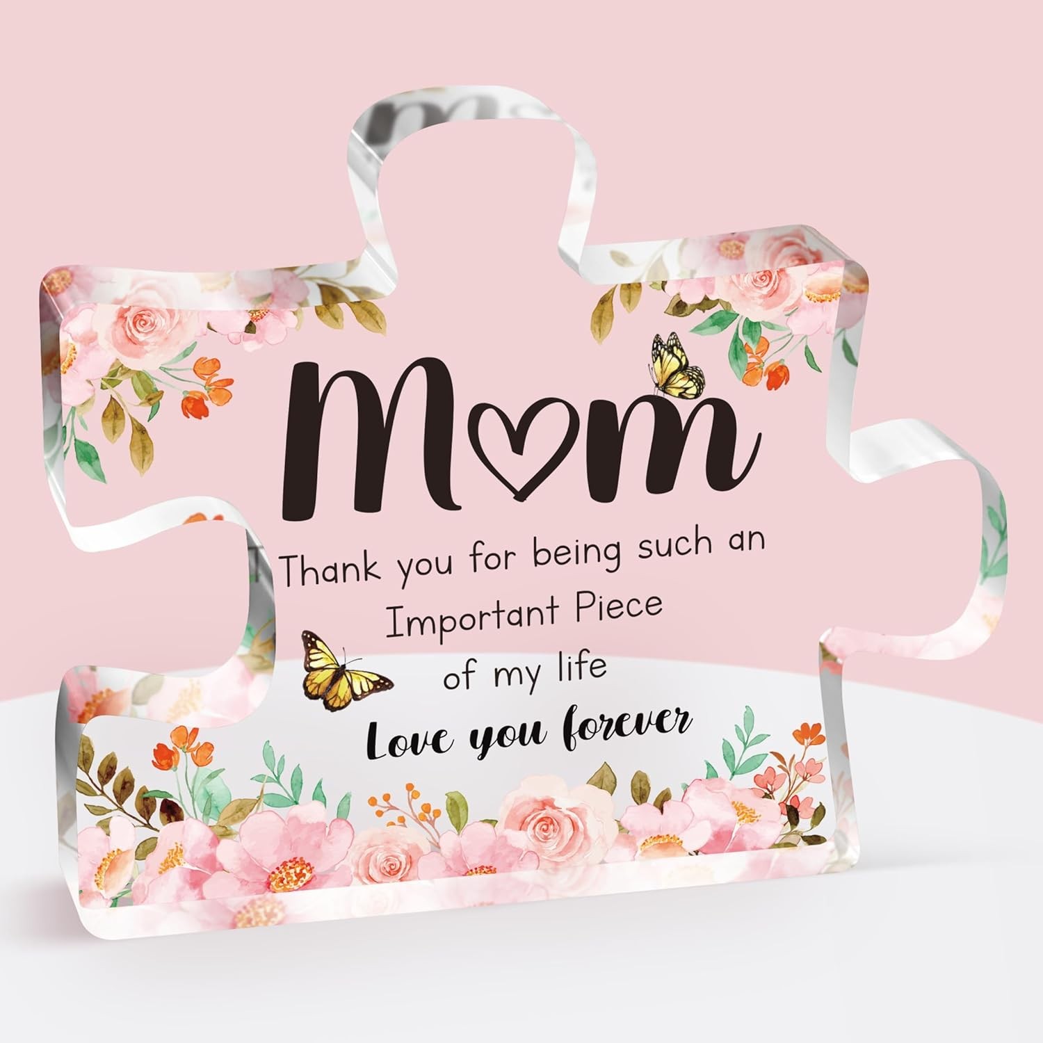 Elegant Acrylic Block Puzzle - Unique Gifts for Mom on Special Occasions