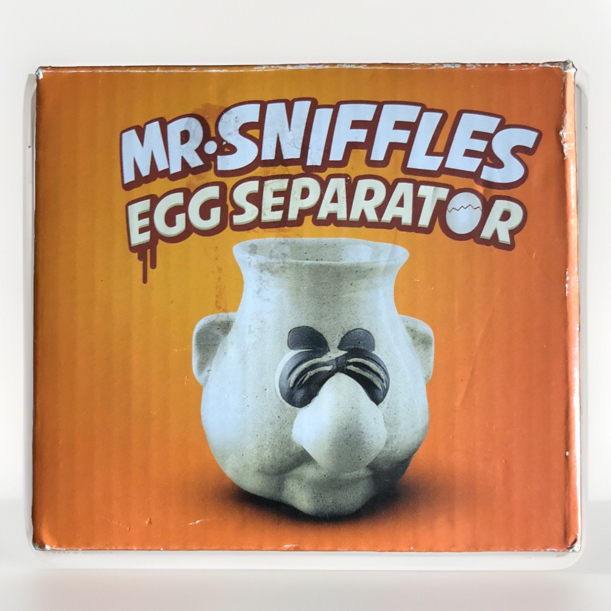 Mr Sniffles Egg Separator Funny Kitchen Gadget  Fun Snot Nose Gross Tool NEW