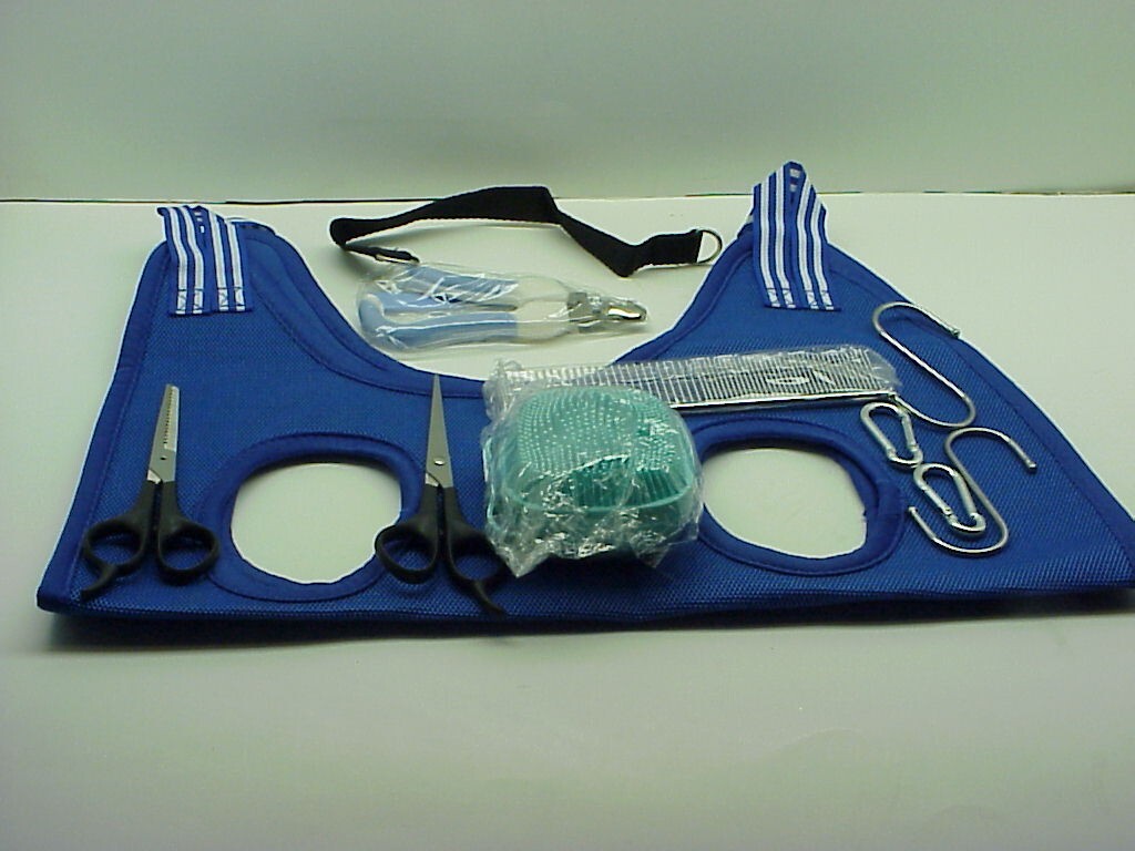 Pet Grooming Hammock for Cats & Dogs Hanging Harness Pet Supply Kit NEW 13 Tools