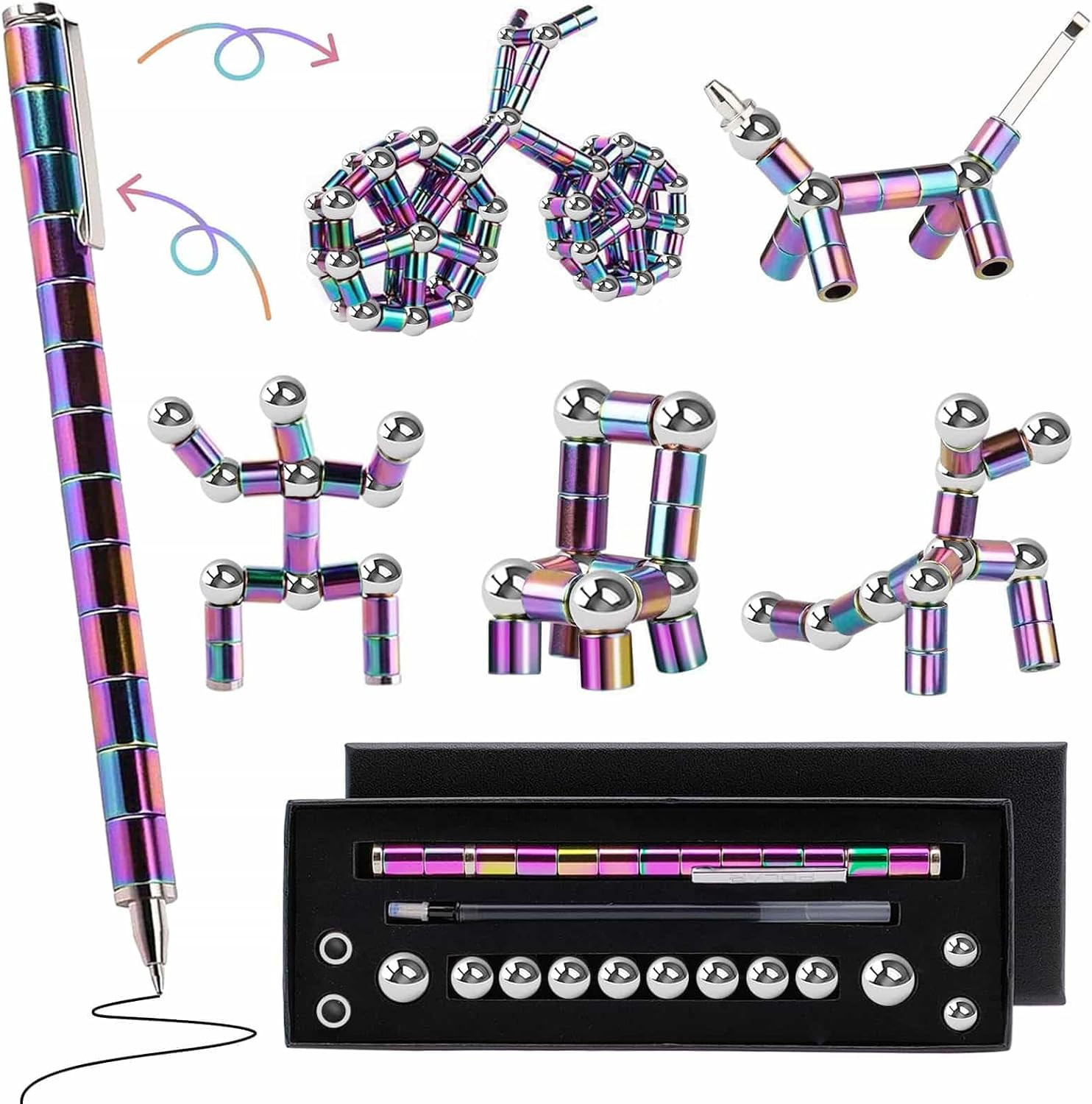 Magnetic Fidget Pen Teen Gifts: Cool Gadget for Men Teacher Appreciation Gifts G