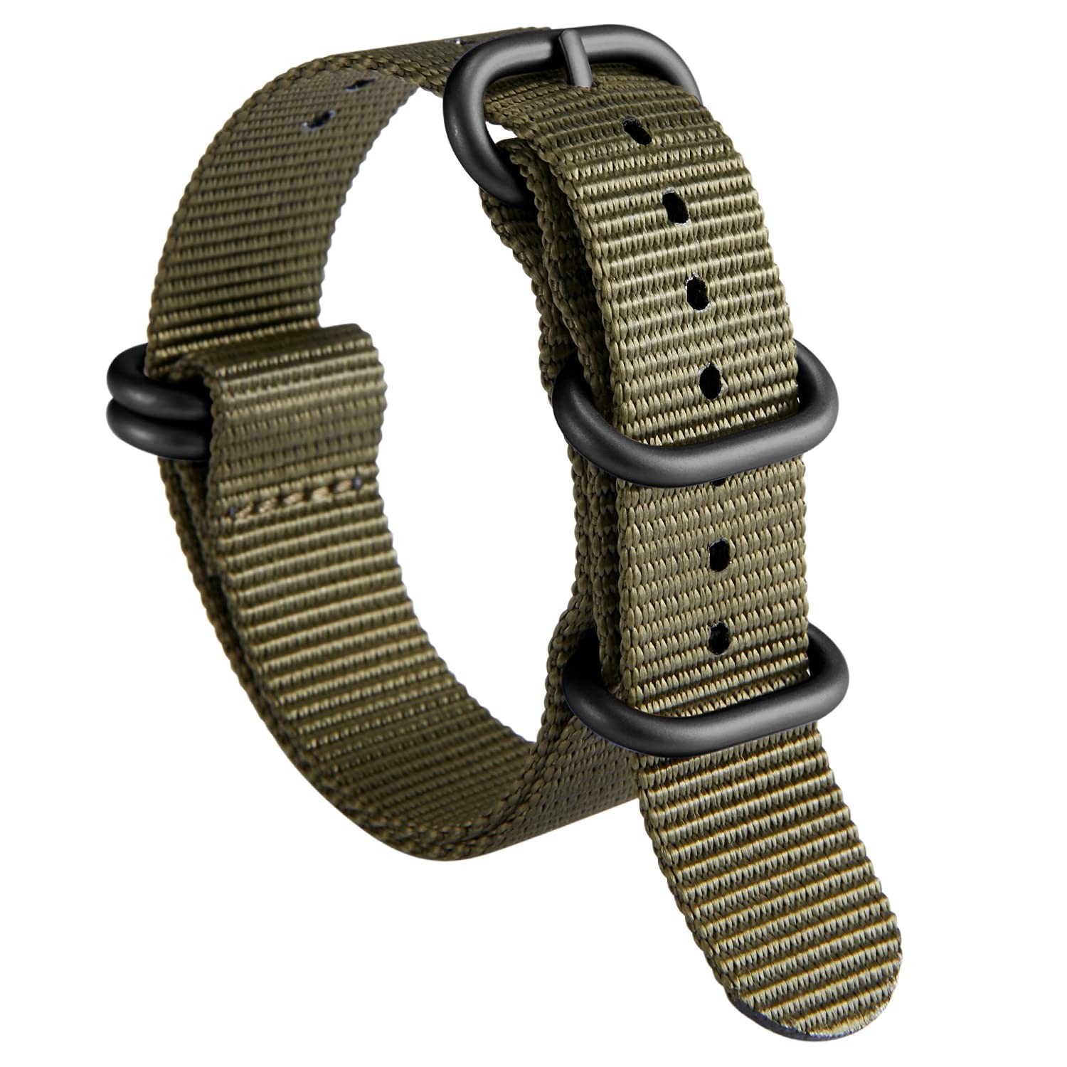 Nylon Watch Strap Thick Premium Ballistic Multicolor Bands for Men Women 18mm...