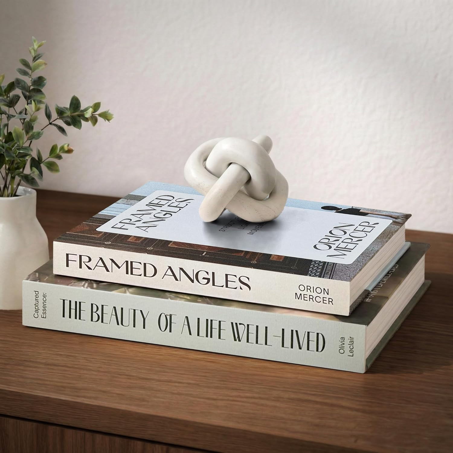 Set of 2 Decorative Coffee Table Books, Interior Design Faux Storage Boxes for B