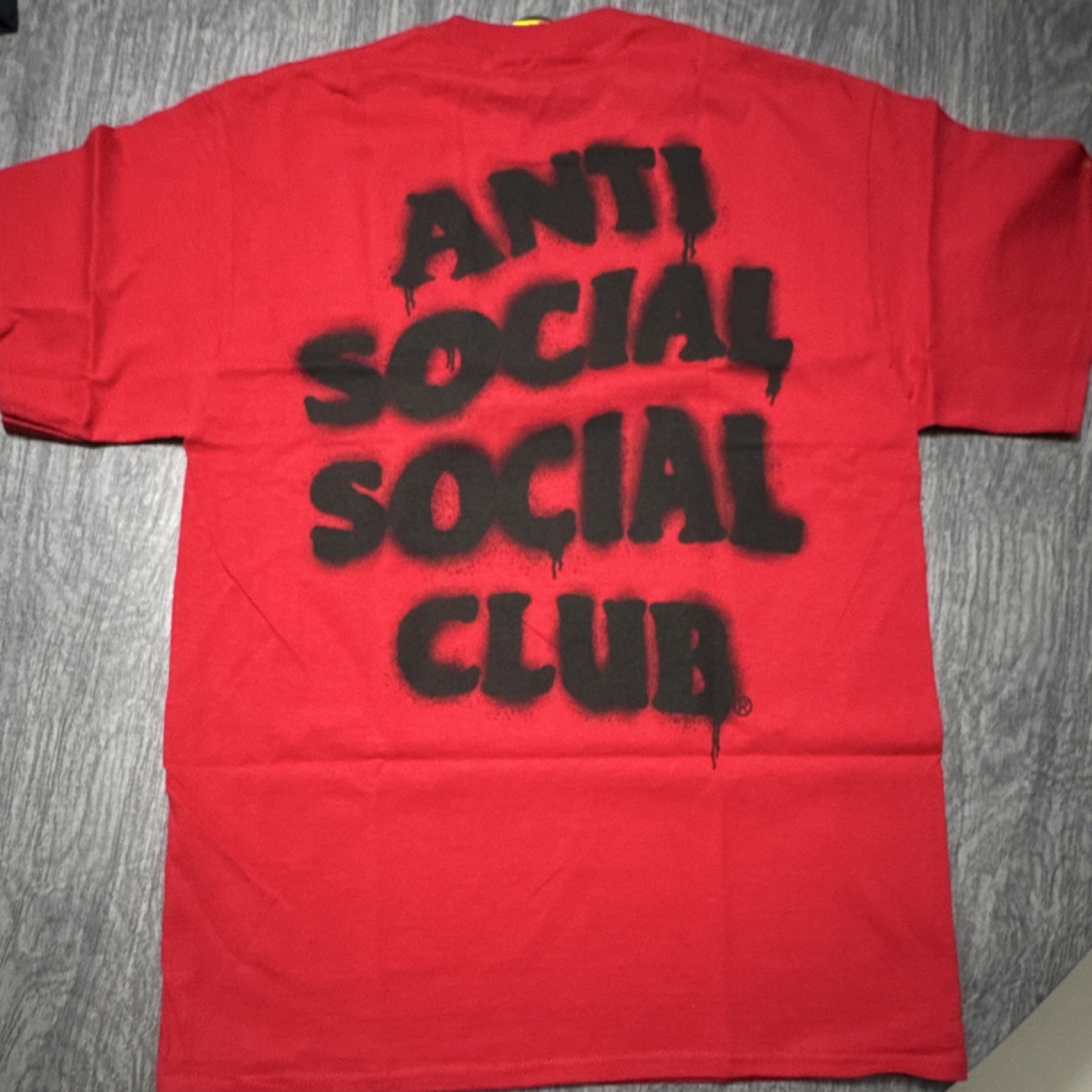Anti Social Social Club Burn It Down Red Graphic Men's T-Shirt Size M