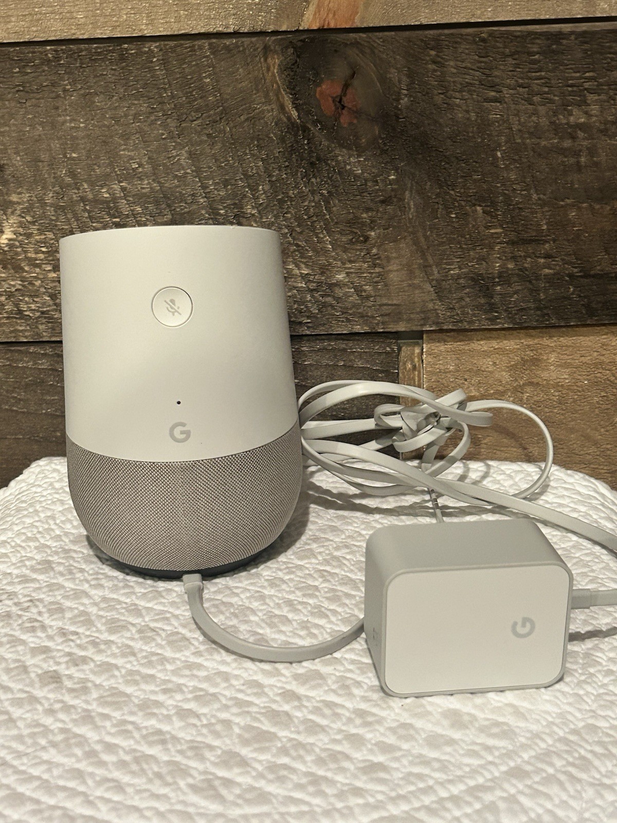 Google Home Smart Speaker White A4RHOME Voice Assist Tech Gadget Hands Free