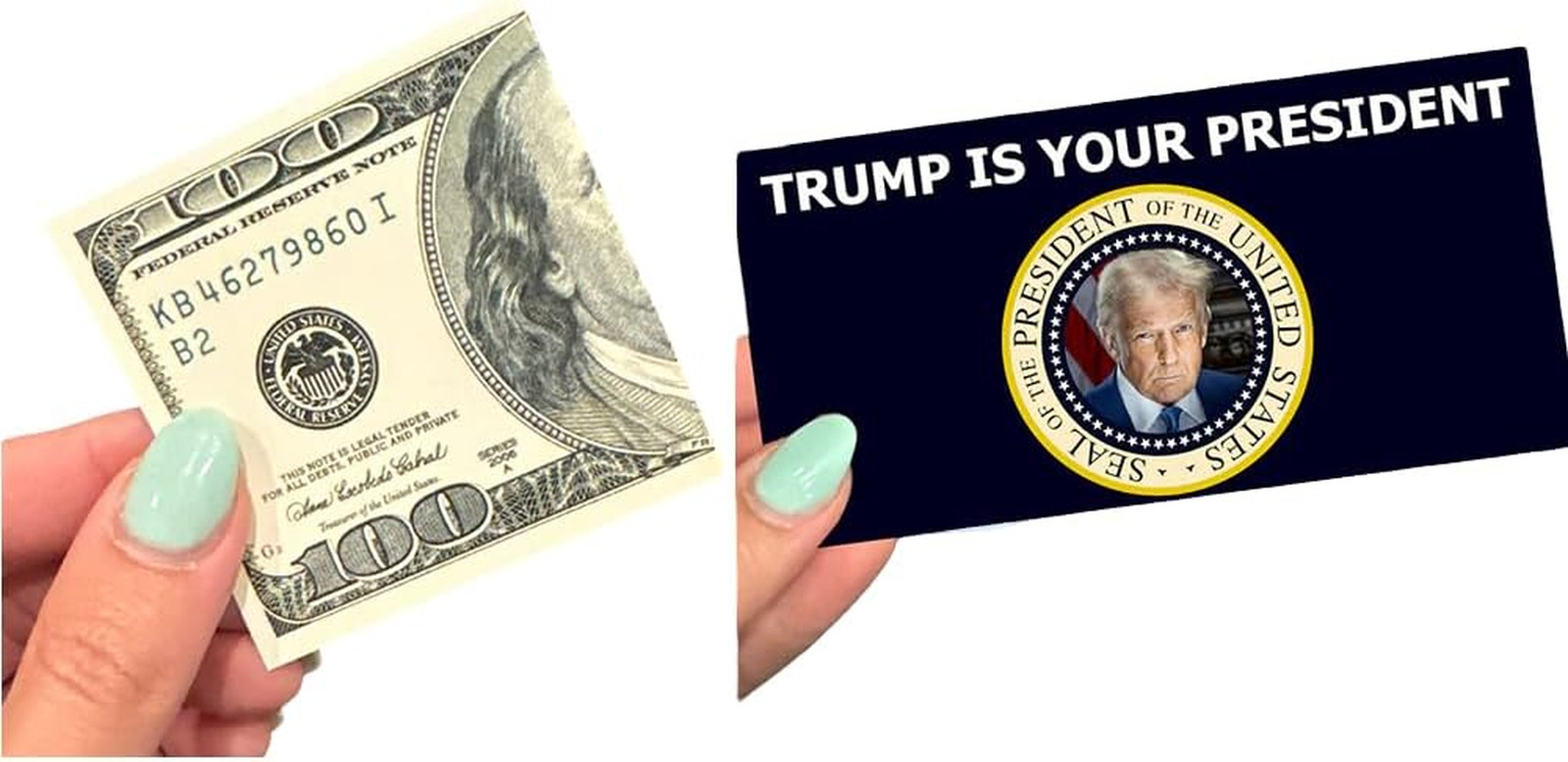 Trump Is Your President Prank Bills - Featuring Trump'S Presidential Portrait (2