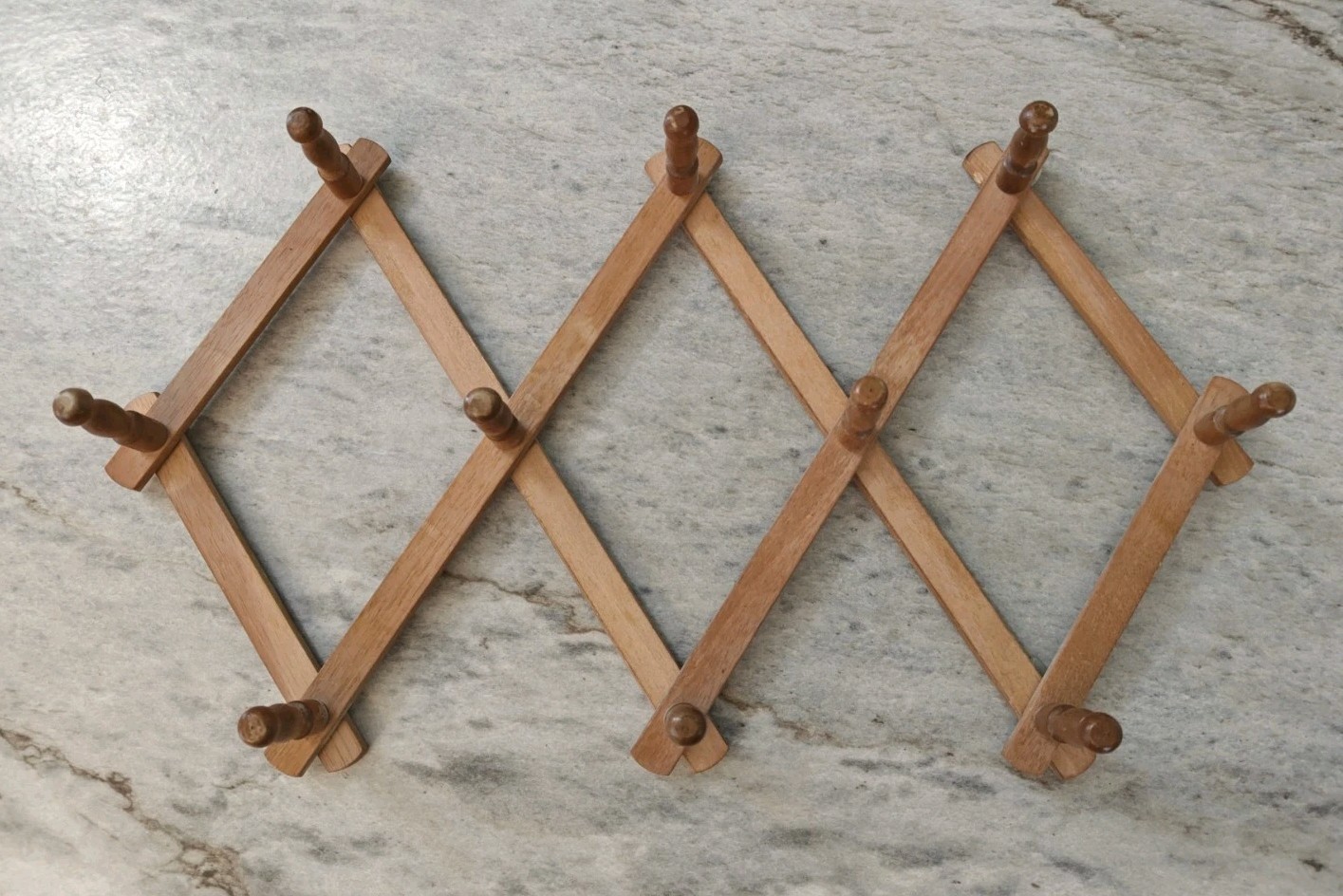Vintage Wall Art Decor Home Display accordion pegs cottage core eco