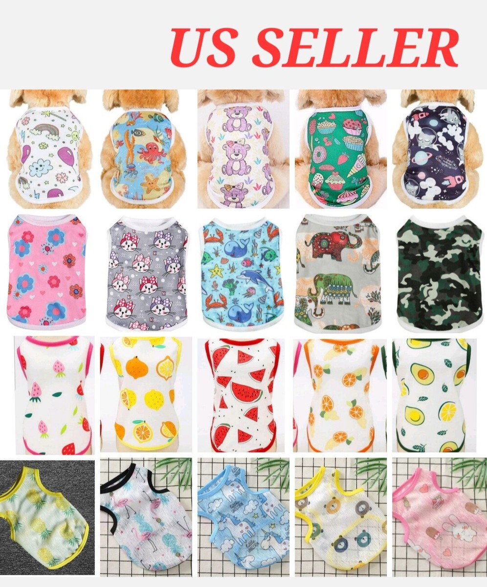 Dog Puppy Cat Pet Vest Clothes Apparel US SELLER