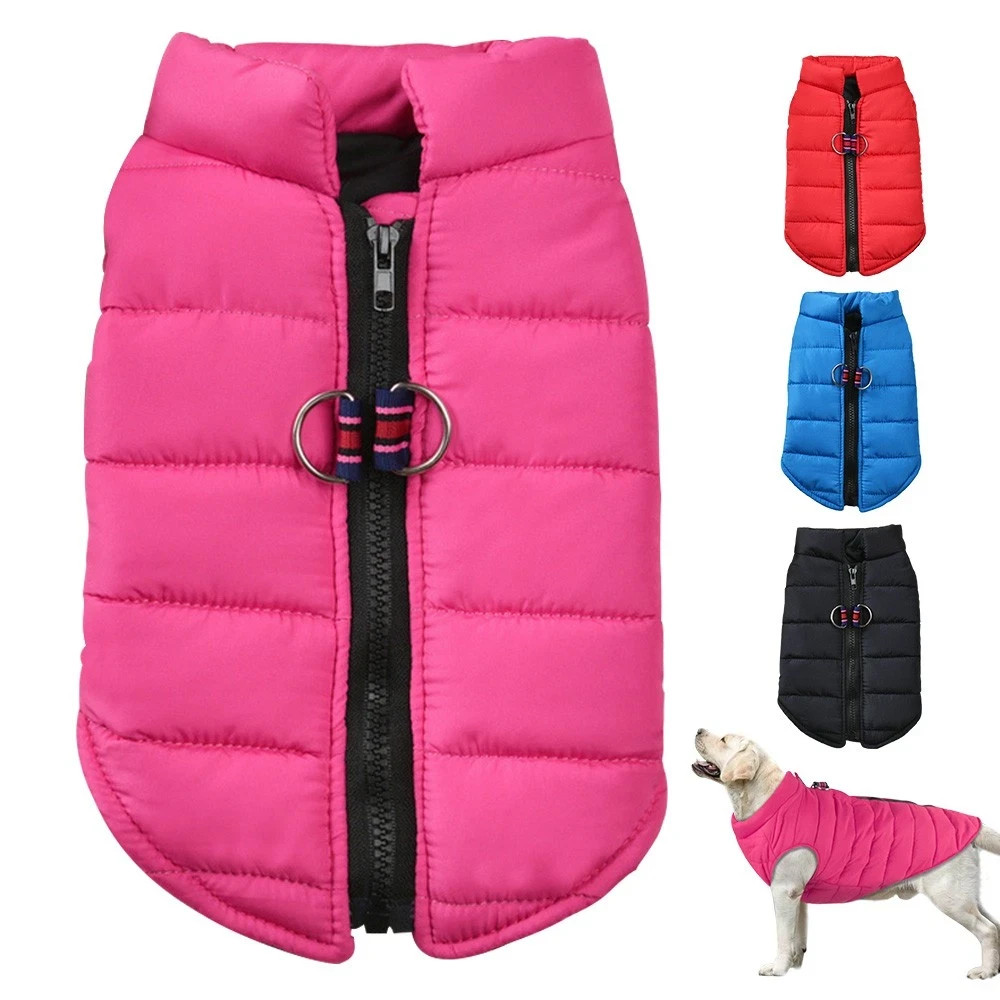 Winter Dog Jacket Warm Windproof Pet Vest Coat for Small Medium Large Dogs