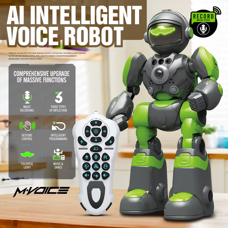 Robot Toy w/ Remote Control, Music, Dance & Gesture Sensor AI Intelligent Voice