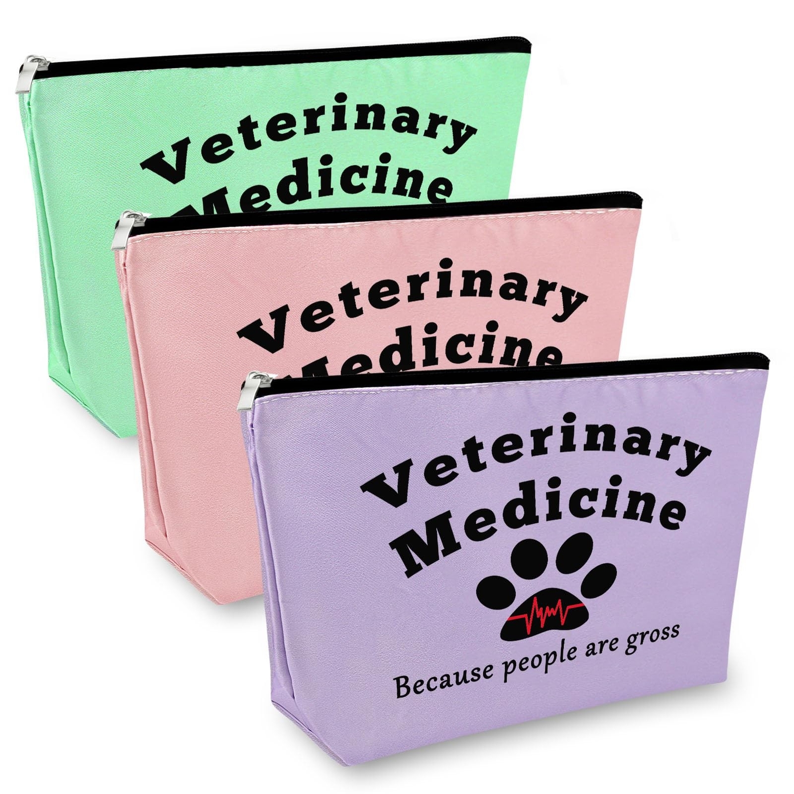 3Pcs Vet Tech Gift Makeup Bag Veterinarian Appreciation Gifts Vet Student Gif...