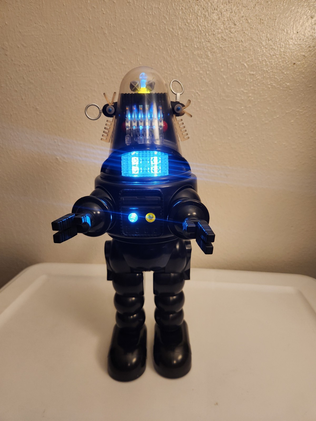 Forbidden Planet Robby The Robot 14" Figure Lights & Walking Sound Tested Works