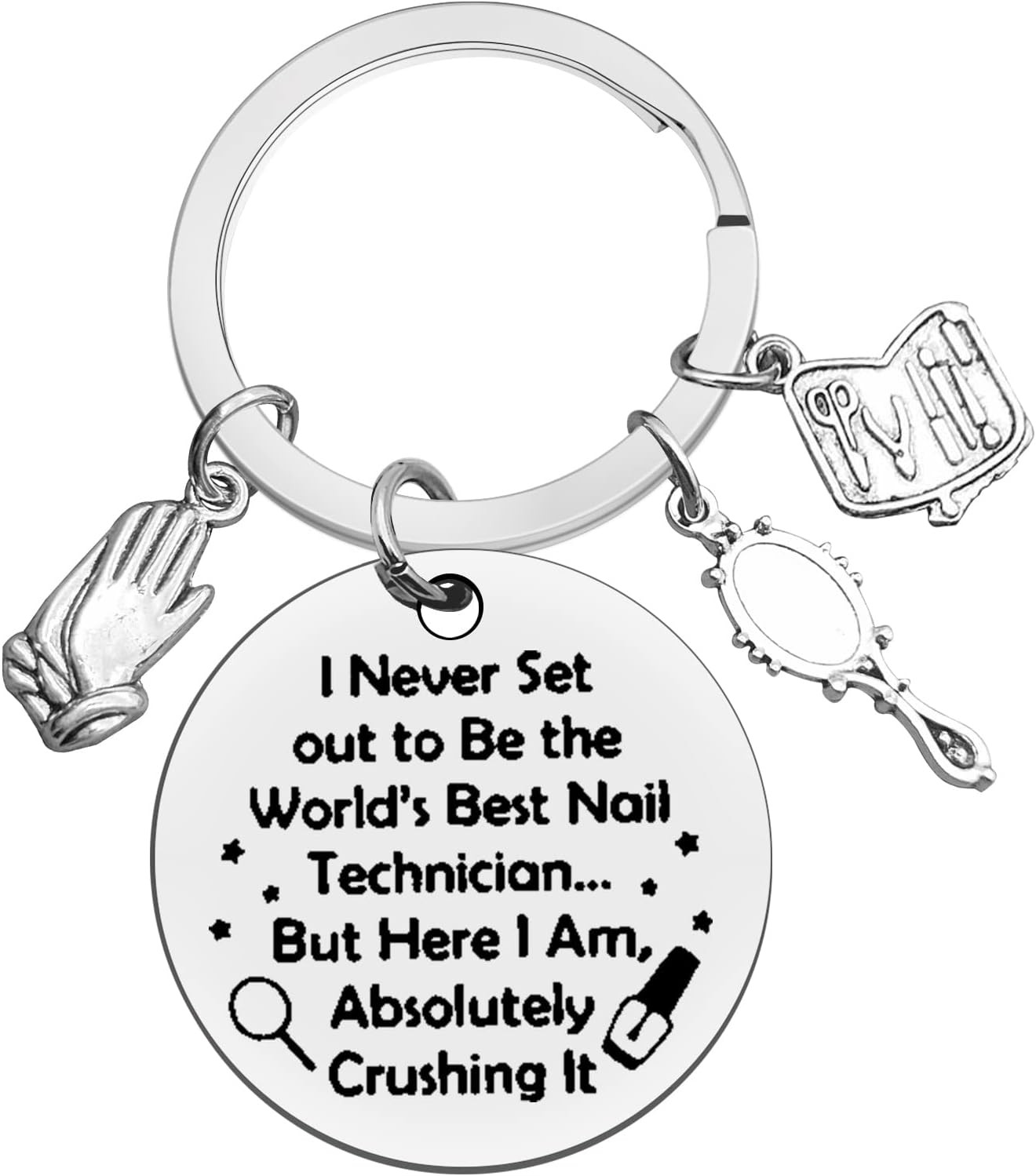 Nail Tech Gifts Nail Technician Keychain Manicurist Graduation Gifts Beautician 