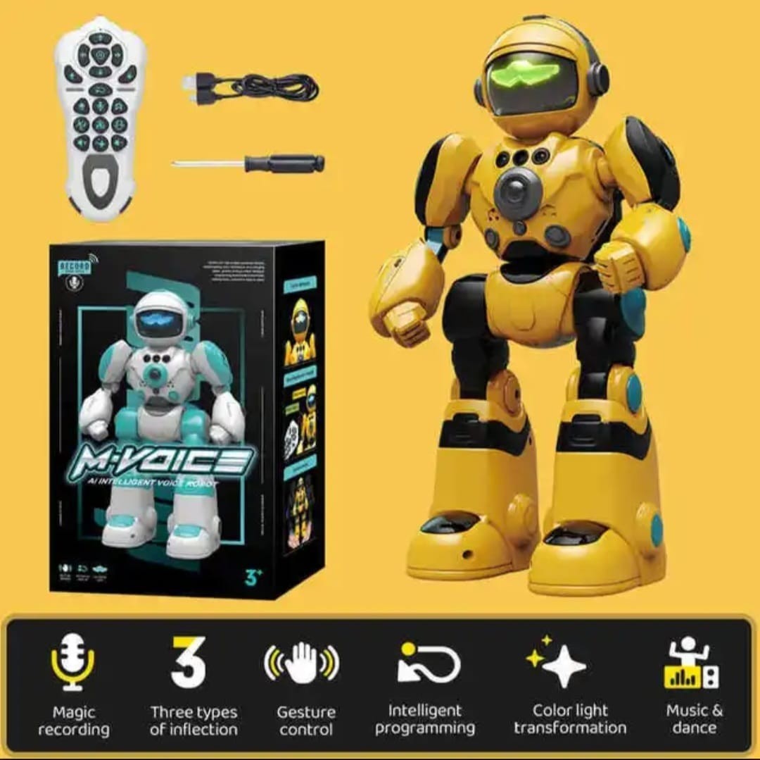 Robot Toy w/ Remote Control, Music, Dance & Gesture Sensor AI Intelligent Voice