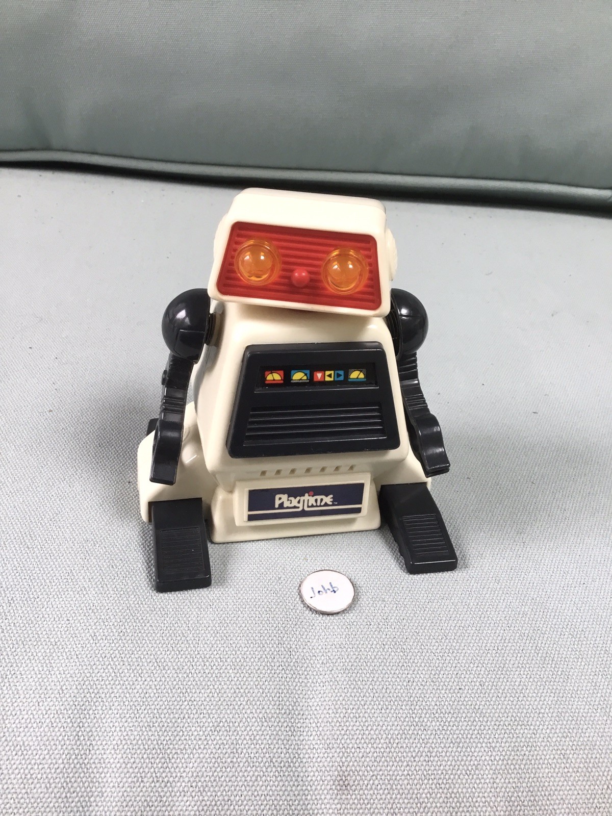 Playtime Robot Toy Gyrobot Geared 1986 Works Moves Forward and Backward Vintage