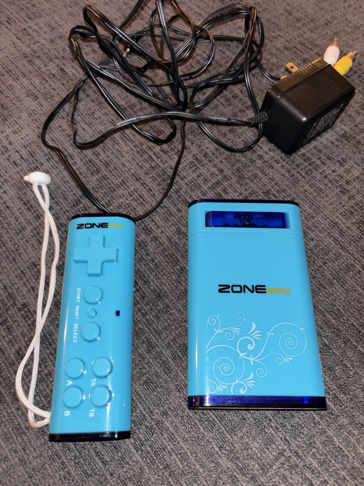 Zone Mini Interactive  Gaming System Gaming on the go Compact Size Travel Blue