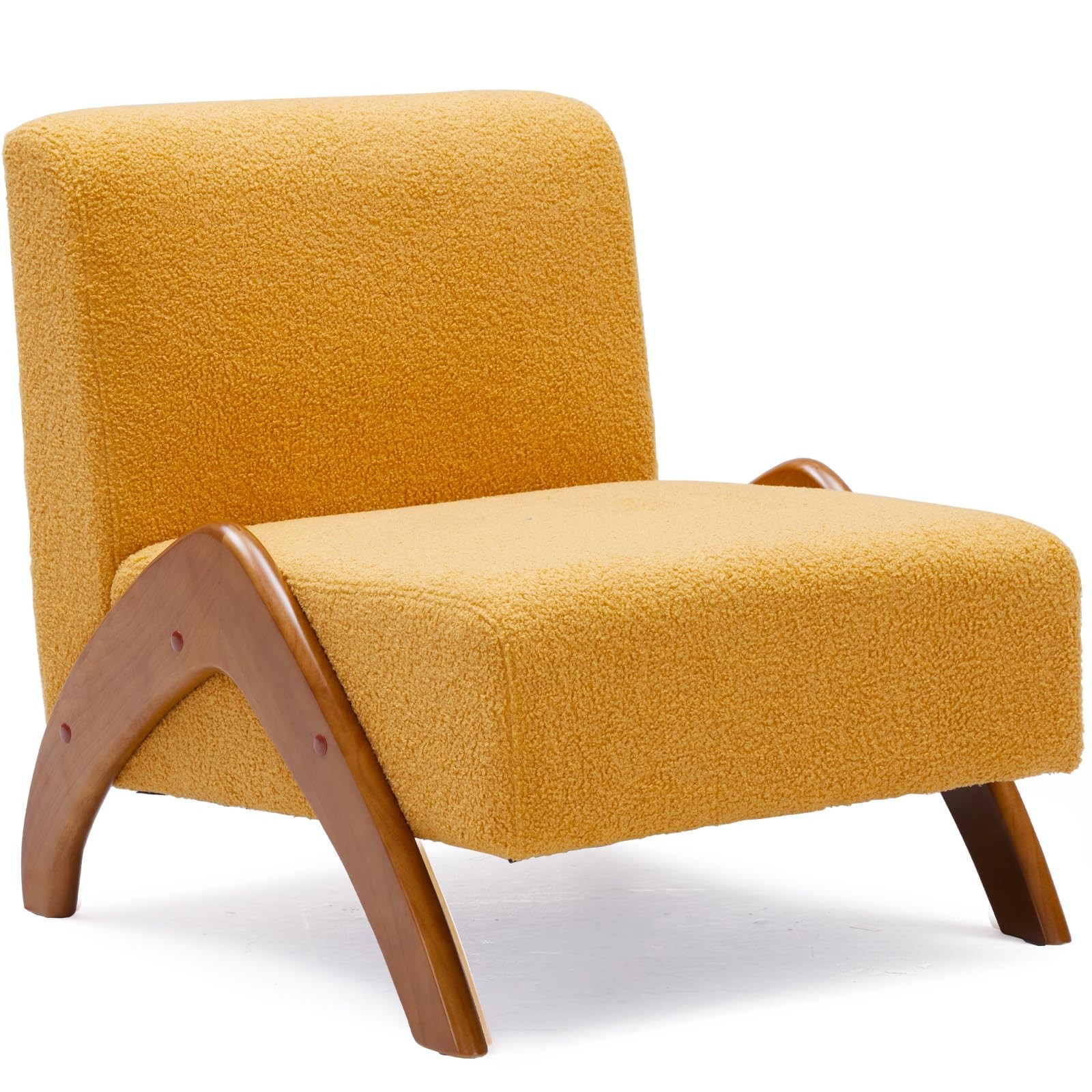 MILCIL Oversized Accent Chair, upholstered armless mid Century Modern Living ...