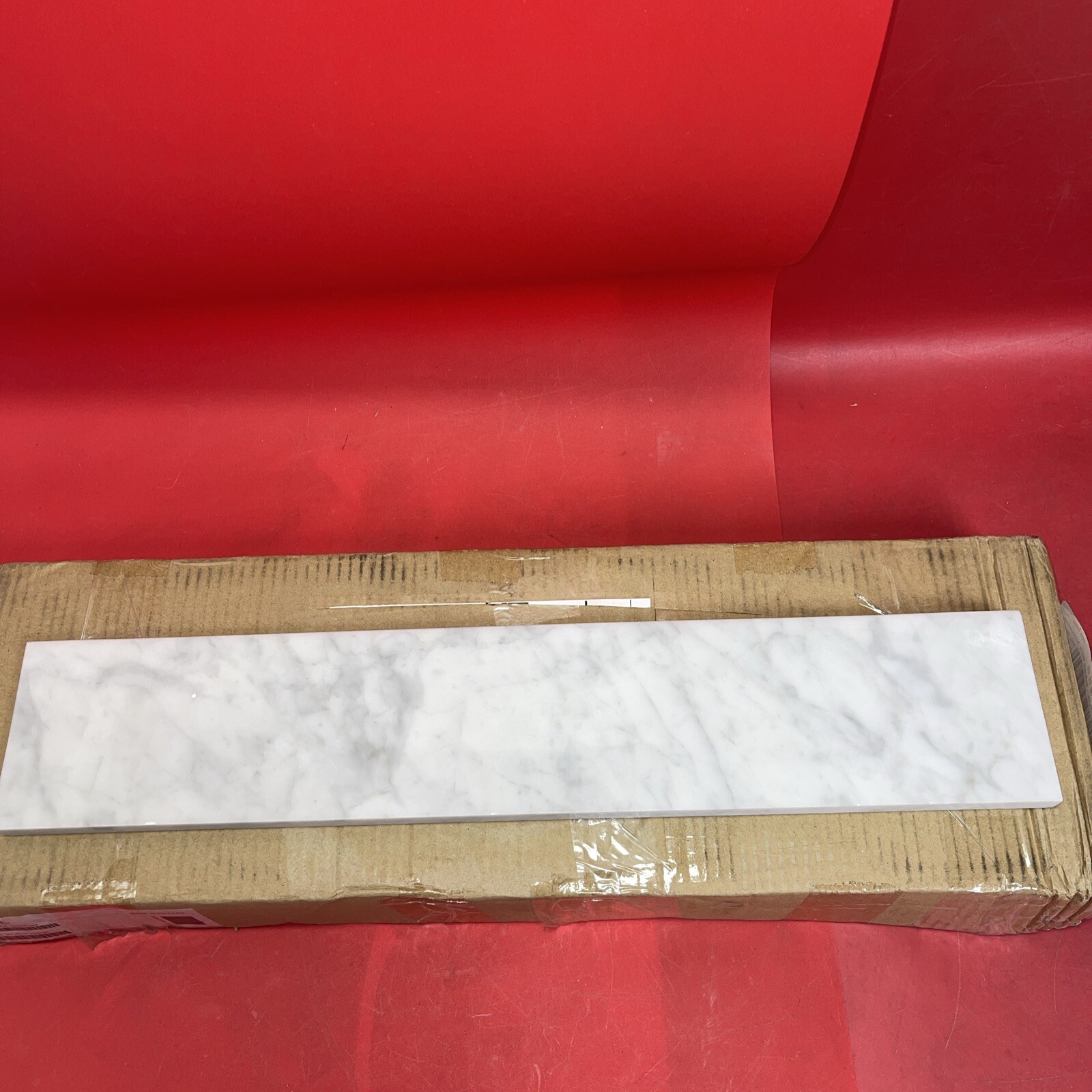 Ariel AL-CW-SIDESPLSH Ariel  Marble Vanity Side Splash - White