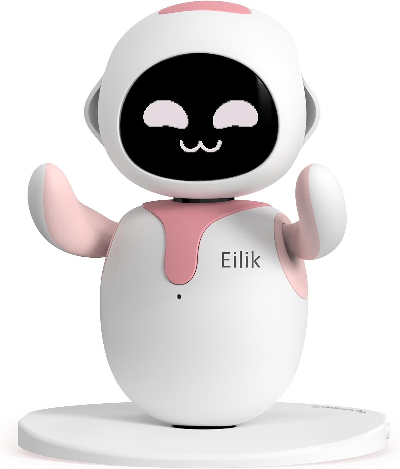 Energize Lab Eilik Cute Interactive Robot Pink Smart AI Desktop Companion Toy