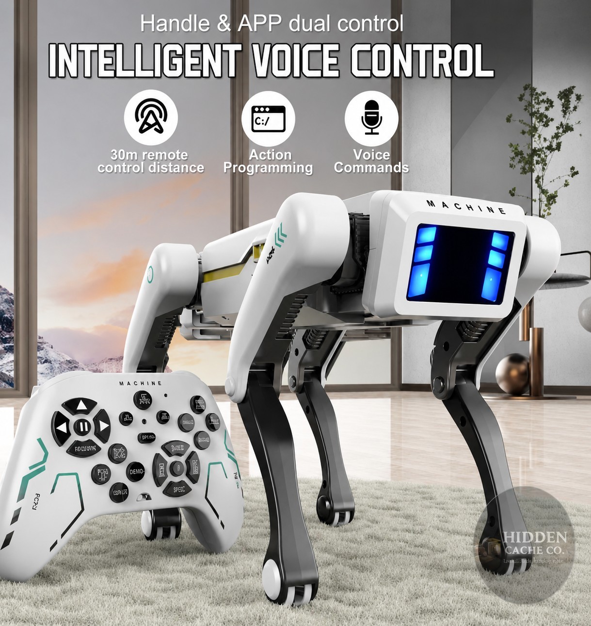Smart RC Robot Dog Toy Voice Control App Remote Interactive Walking Pet AI Robot
