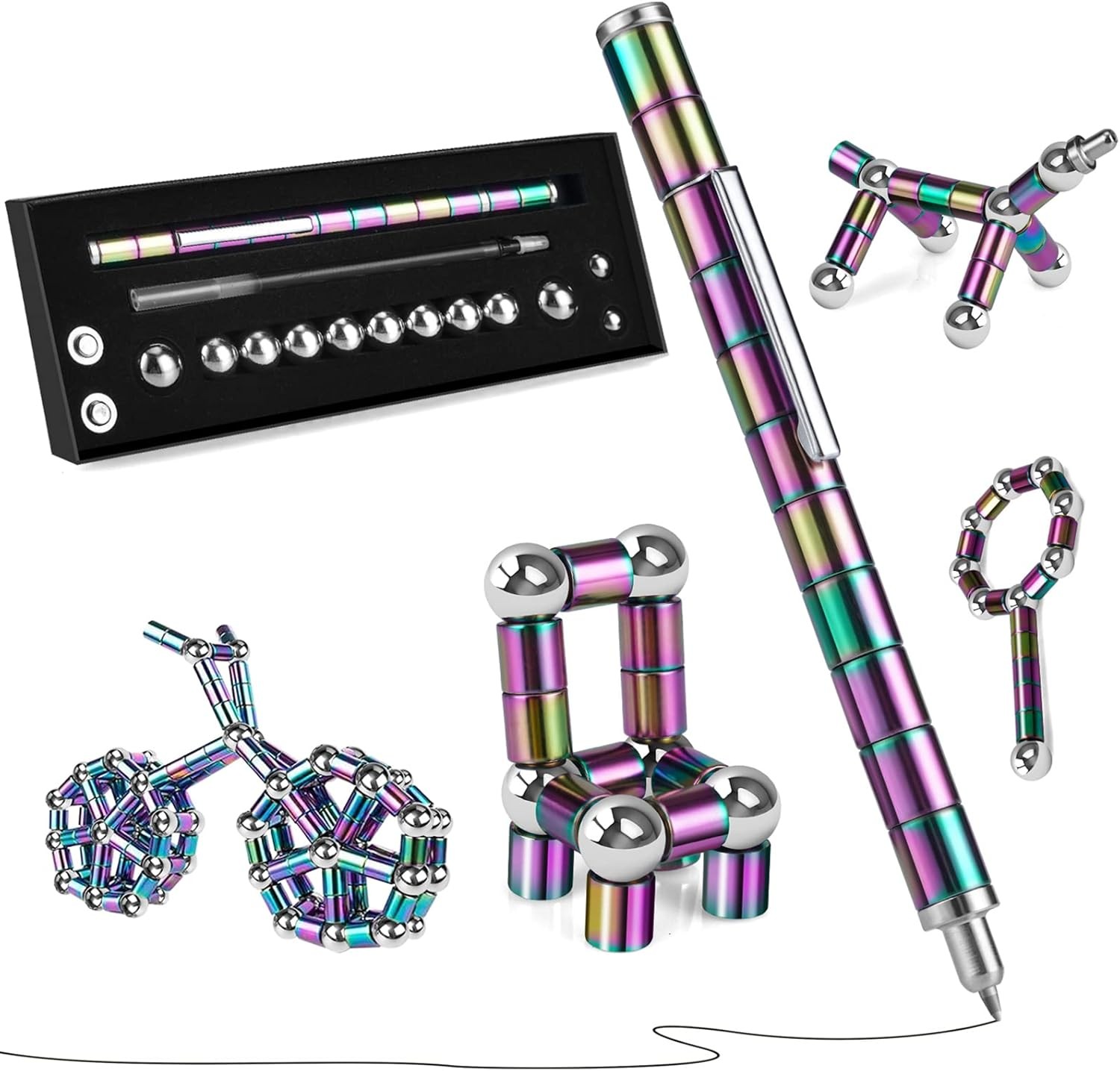 Sensory Fidget Pen, Cool Anxiety Relief Gadget for Teens and Adults