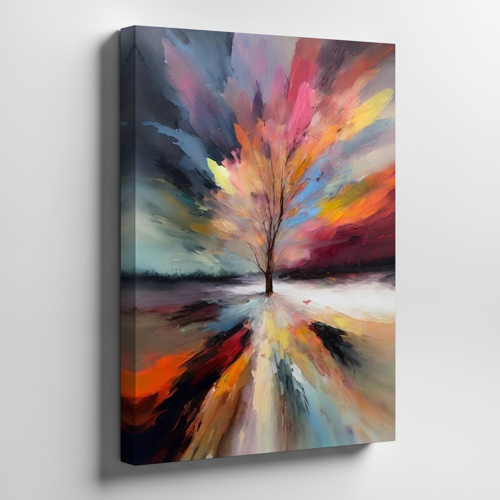 Abstract Tree Canvas Wall Art Modern Nature Landscape Painting Decor Print
