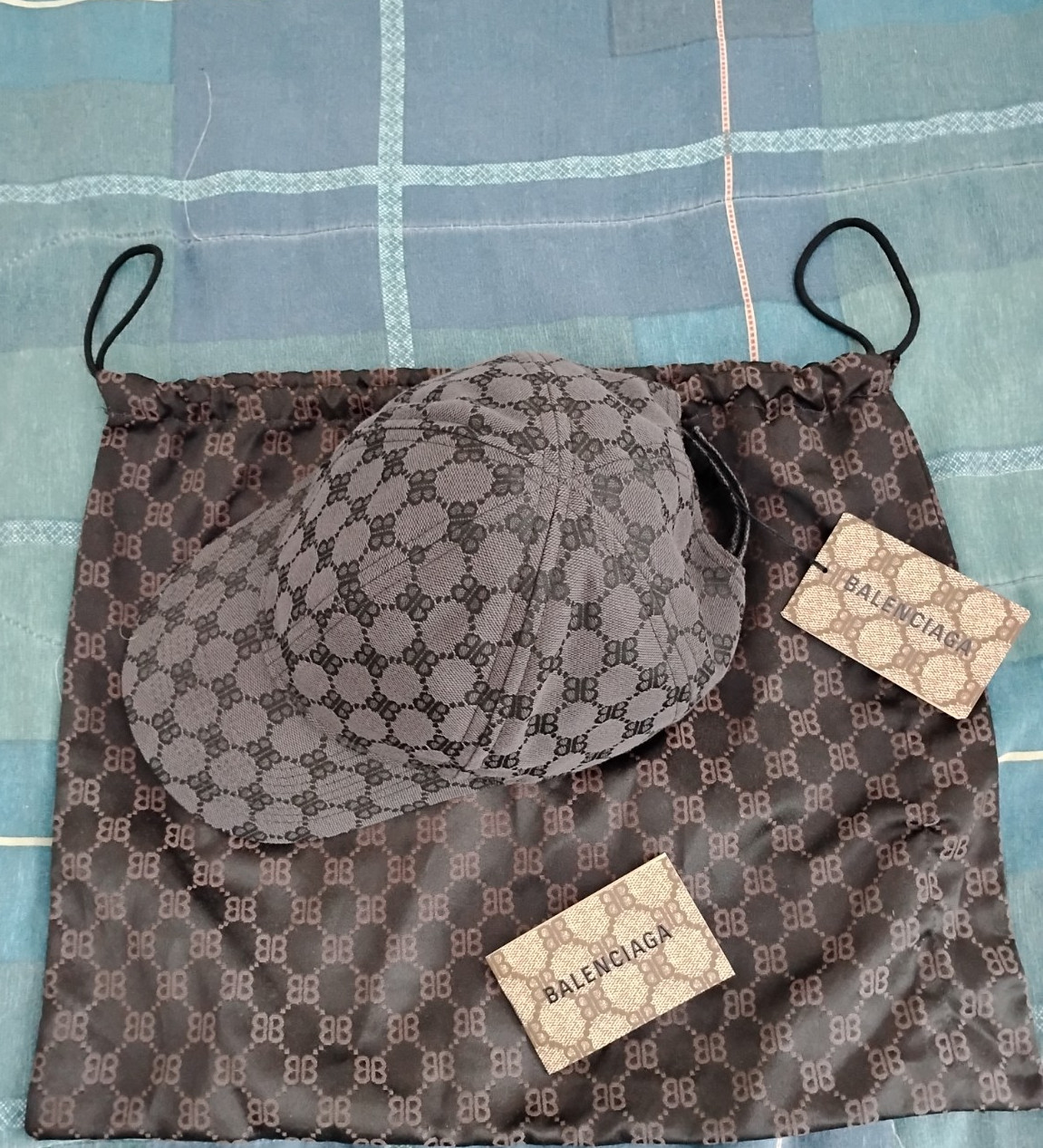 Balenciaga Gucci Hacker Project Dustbag Black Monogram BB Logo