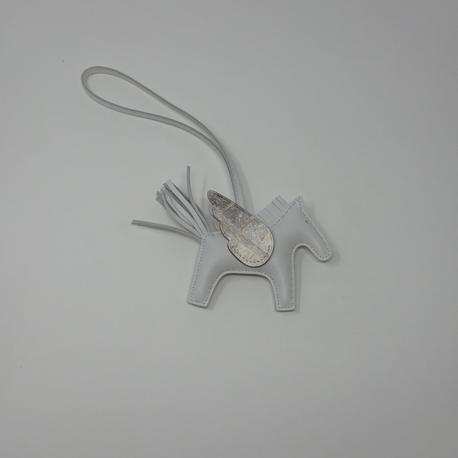 Hermes Rodeo Pegasus Bag Charm PM White Luxury Bag Accessory Gift Lightweight