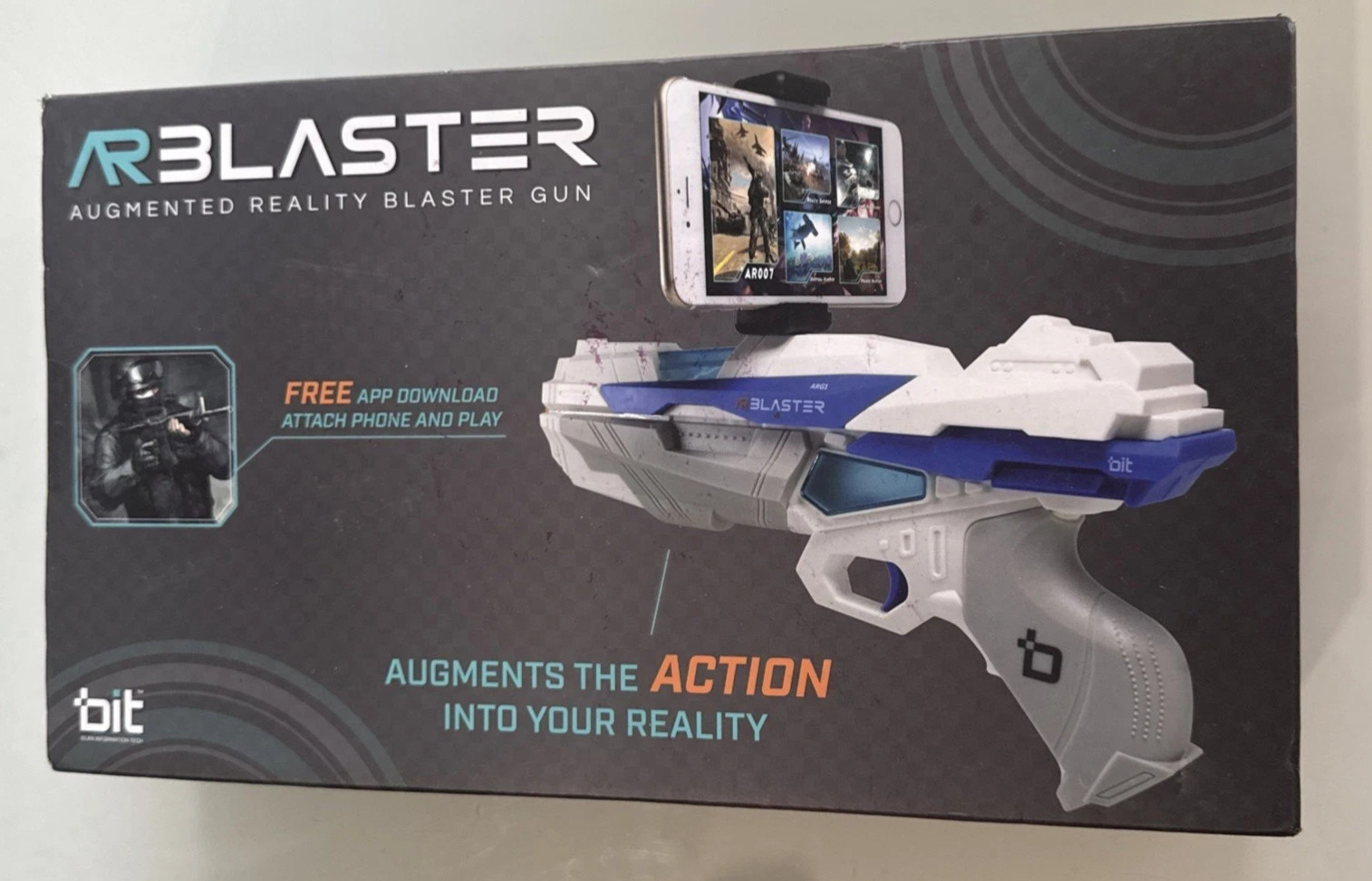 AR Blaster - 360° Augmented Reality Video Game - Smart Phone Toy Gun Controller